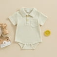 thumbnail image 2 of Summer Baby Boys Clothing Agkizg Baby Boys Bodysuits,Baby Boys Short Sleeves Rompers,Baby Onesie Newborn Climbing Clothes Short Sleeve Thin Ha Clothes Bag Fart Clothes, 2 of 3