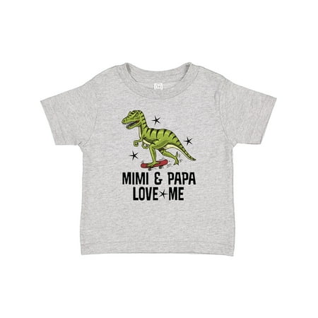 

Inktastic Mimi and Papa Love Me Grandchild Dinosaur Gift Baby Boy T-Shirt