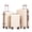 Beige, variant on 20"/24"/28" 3 pcs/set in ABS Spinner Wheel Luggage, Matching Color , With Combination Lock (Silver)