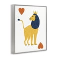 thumbnail image 4 of Lion & Hearts Card Gray Framed Giclee Art, design by Svetlana Aleynikova, 4 of 9