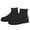Black, variant on Fgnfyis Reusable Silicone Rain Snow Overshoes Shoe Protectors For Desert Beach Muddy Roads High Black Black L