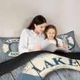 thumbnail image 5 of Homewish Vintage Swim Ring Full Size Comforter Sets 3-Piece for Teens Boys Girls,Lake House Bedding Comforter Set,Lodge Cabin Lightweight Bedding Sets,Luxury Bedroom Decor,Reversible, 5 of 8