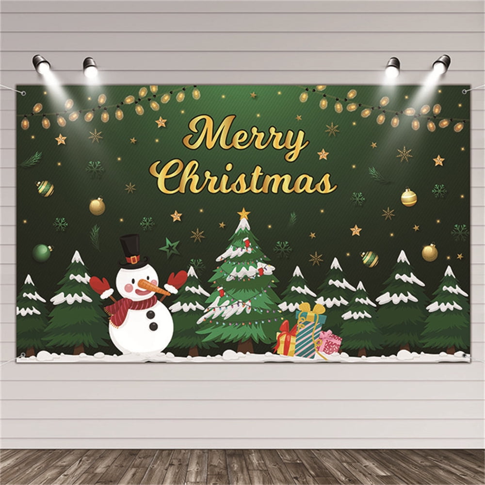 Christmas Theme Pictorial Cloth Photography Background Christmas Poster 