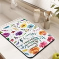 thumbnail image 2 of Large Microfiber Dish Drying Mat with Floral Design - Brighten Your Kitchen for Spring and Summer, 2 of 7
