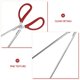 thumbnail image 4 of 2 pinzas largas para recoger basura, para exteriores, curvas (rojas), 4 of 8