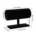 thumbnail image 2 of Xingzhi Display Stand T-bar Bracelets Organizer Jewellery Modern Storage Showcase Rack Holder Large Space Decoration Store Black, 2 of 6