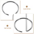 thumbnail image 3 of 10pcs Tabletop Acrylic Sign Binder Acrylic Price Display Stand Clip Double Ring Menu Stand Binder, 3 of 9