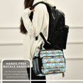 thumbnail image 6 of FORMRS Student Insulated Lunch Bag with Shoulder Strap Reusable Cooler Box for School, Cartoon Train Pattern, 6 of 9