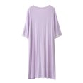 thumbnail image 4 of Clearance! Horkkom Sleep Shirts for Women V Neck Lace Short Sleeve Nightgowns Loose Comfortable Nightgowns & Sleepshirts, Gifts for Women, 4 of 6