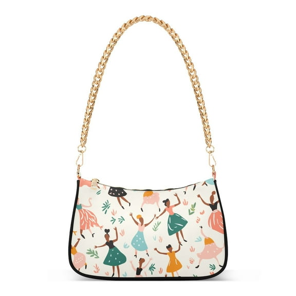 Girls LeavesWomen Small Shoulder Bag Crossbody Tote Hobo Bags Purse Clutch Handbags with Chain Strap for Women