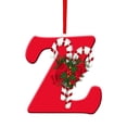 thumbnail image 1 of Z Christmas Tree Ornaments Personalized Diy 26 Letters Hanging Decor With Red String For Xmas Tree Home Party Decoration Holiday Gift 3.15 Inch 0.033 Lb, 1 of 2