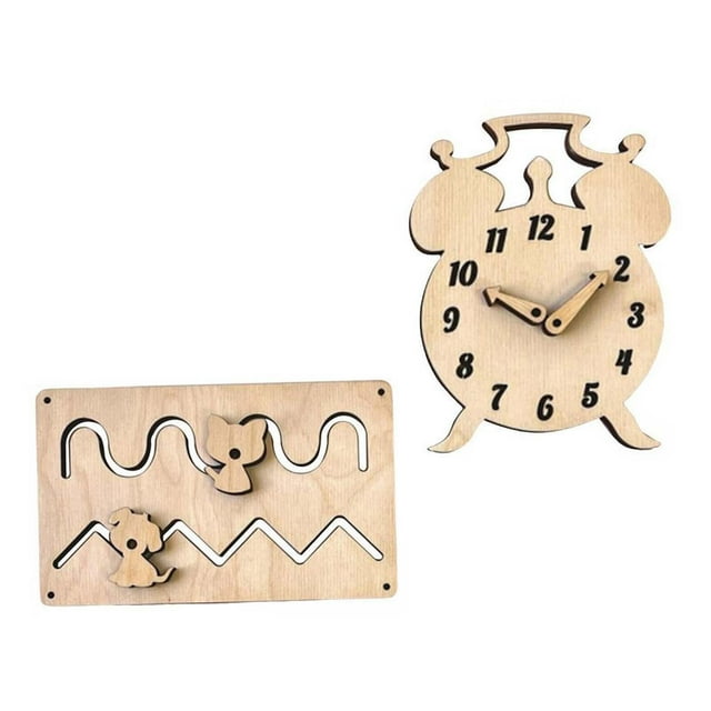2 Uds Montessori Busy Board DIY Accesorios Juguete Sensorial Para Viajes En Avión CUTICAT tablero ocupado