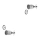 thumbnail image 1 of Par de Rótulas Savana 2500 2003 A 2014 Gmc Delanteras Superiores Línea Black SYD ., 1 of 4