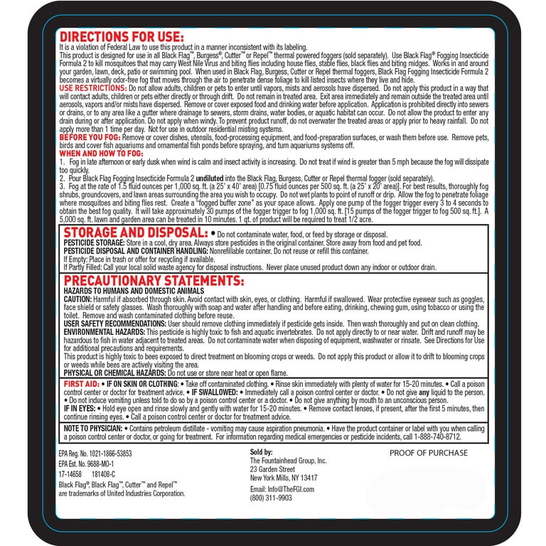 Black Flag Fogging Insecticide