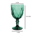 thumbnail image 4 of Juego 4 Copas de Vidrio Cristal para Champaña Vino Agua Color Verde, 4 of 5