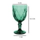 thumbnail image 4 of Juego 4 Copas de Vidrio Cristal para Champaña Vino Agua Color Verde, 4 of 5