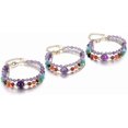 thumbnail image 4 of 7 Chakra Healing Crystal Stone Bracelet Amethyst Crystals Gemstones Bead Link Bracelets Jewelry for Women, 4 of 4