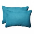 thumbnail image 1 of Pillow Perfect 600789 Outdoor & Indoor Rave Peacock Ove Sized Rectangular Throw Pillow, Set of 2 - Blue, 1 of 3
