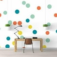 thumbnail image 3 of IDEA4WALL 4pcs Colorful Dots Peel and Stick Wallpaper Removable Wall Murals Large Wall Stickers for Home Decoration, 66"x24", 3 of 5