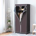 thumbnail image 3 of Costway Portable Clothes Closet Non-woven Fabric Wardrobe Storage Organizer Brown, 3 of 8
