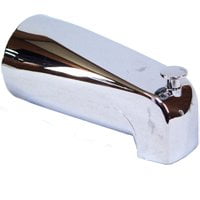 Spout Hardware - US Hardware P-522C Bathtub Spout with Diverter, Plastic, Chrome
