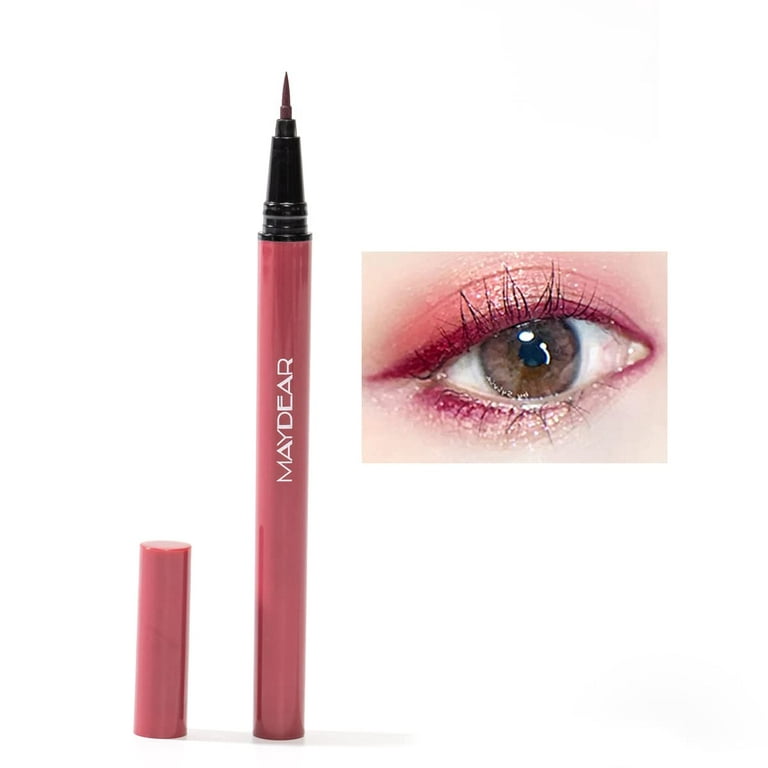 Maydear Color Self-adhesion Eyeliner Pen, Waterproof and Long-Lasting Eyeliner Pen，Ultra-Thin, Smooth without Split Ends-Red - Walmart.com