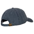 thumbnail image 4 of Jolly Roger Skull Embroidered Big Size Washed Cap - Navy XL-3XL, 4 of 5