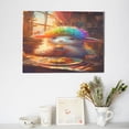 thumbnail image 6 of Gukieu Rainbow Lamb Breakfast Print Horizontal Canvas Decorative Painting 12x16 Inch Shrinkage Resistant Frame Hanging Home Wall Art Decor, 6 of 6