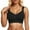 Black, variant on Womens Seamless Wireless Supportive Bra Push Up Comfort Soft No Underwire Full Coverage T-Shirt Bra