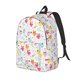 thumbnail image 1 of Disketp Cute Owl print Canvas Backpack Lightweight Travel Daypack Student Rucksack Laptop Backpack-Medium, 1 of 5