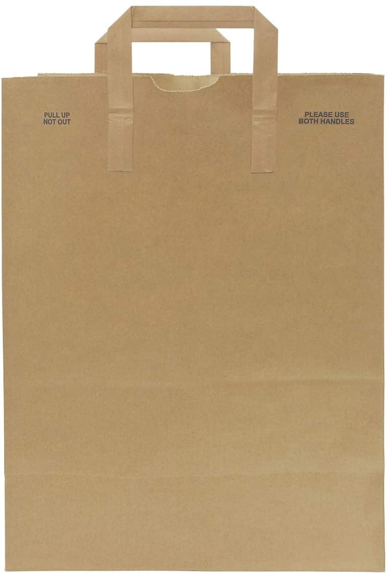 General Supply Grocery Paper Bags, Sturdy with Handle, 30 lb