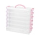 thumbnail image 1 of Estuche De Transporte Para Rotulador, Organizador De Marcadores De Colores, Estuche Para Bolígrafo Con Pincel Transparente, Hebilla Rosa, 1 of 8