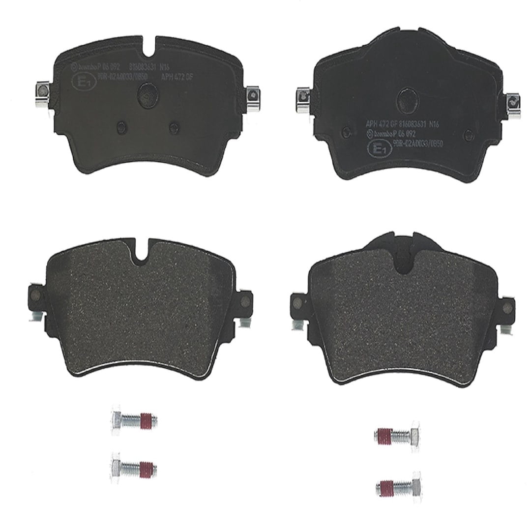 Brembo KT04366; Brake Kit; Low-Metallic Brake Pads; 294 Millimeter UV Coated Vented High Carbon Cast Iron One Piece Rotor; With Rotors/ Pads/ Pad Shims/ Mounting Hardware