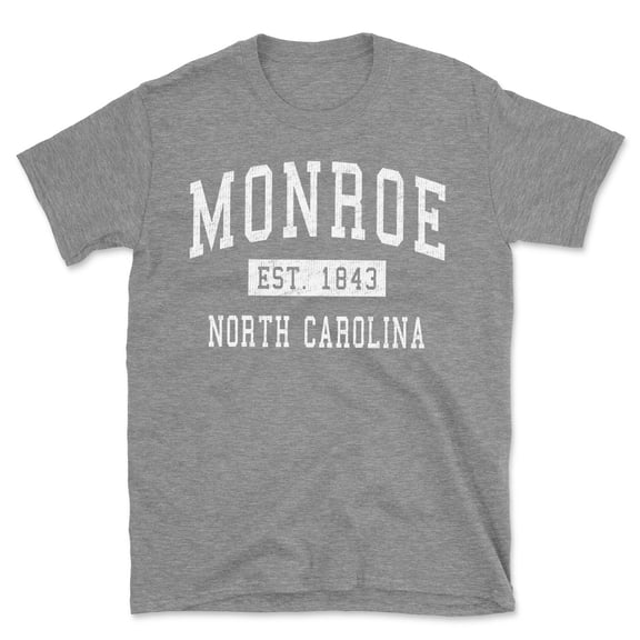 Monroe North Carolina Classic Established Men's Cotton T-Shirt