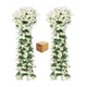 thumbnail image 1 of 2pcs Flores Artificial Wisteria Decoración Boda Hogar Fiesta Belug Blanco, 1 of 5