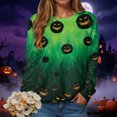 thumbnail image 2 of Duqingm 2026 Halloween Shirts for Women Long Sleeve Spooky Graphic Tees Vintage Festival Tops Crew Neck Sweatshirts Funny Gifts,M, 2 of 7