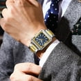 thumbnail image 5 of POEDAGAR Luxury Military Square Quartz Luminous Men's Watch, 5 of 5