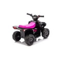 thumbnail image 4 of iRerts 6V Powered Ride on ATV, Toddlers Ride on Toys Kids ATV with LED Light, Kids 4 Wheeler Electric Cars for Kids Boys Girls Ages 3-5 Gifts, Black+Rose, 4 of 6
