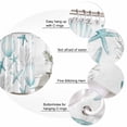 thumbnail image 1 of Teal Coastal Bathroom Shower Curtains with 12 Hooks Polyester Waterproof Shower Curtain for Stalls and Bathtubs Summer Ocean Starafish Shell Corals Decorative Bathroom Privacy Curtain 60x72 Inches, 1 of 4