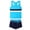 7d Blue, variant on Girl Swimsuit Size 14-16 Tankini Girls Swimsuit Color-Block High Waist Sporty Sets Girls Two Piece Bathing Suit with Chest Pad Swimwear 7-16T