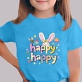 thumbnail image 4 of Manga Corta Crop Top para Niños Pascua Impresa Cuello Redondo Casual Tee 3-14 Años, 4 of 5