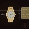 thumbnail image 3 of Titan Quartz Analog with Day and Date Silver Dial Golden Stainless Steel Strap Watch For Men, 3 of 5