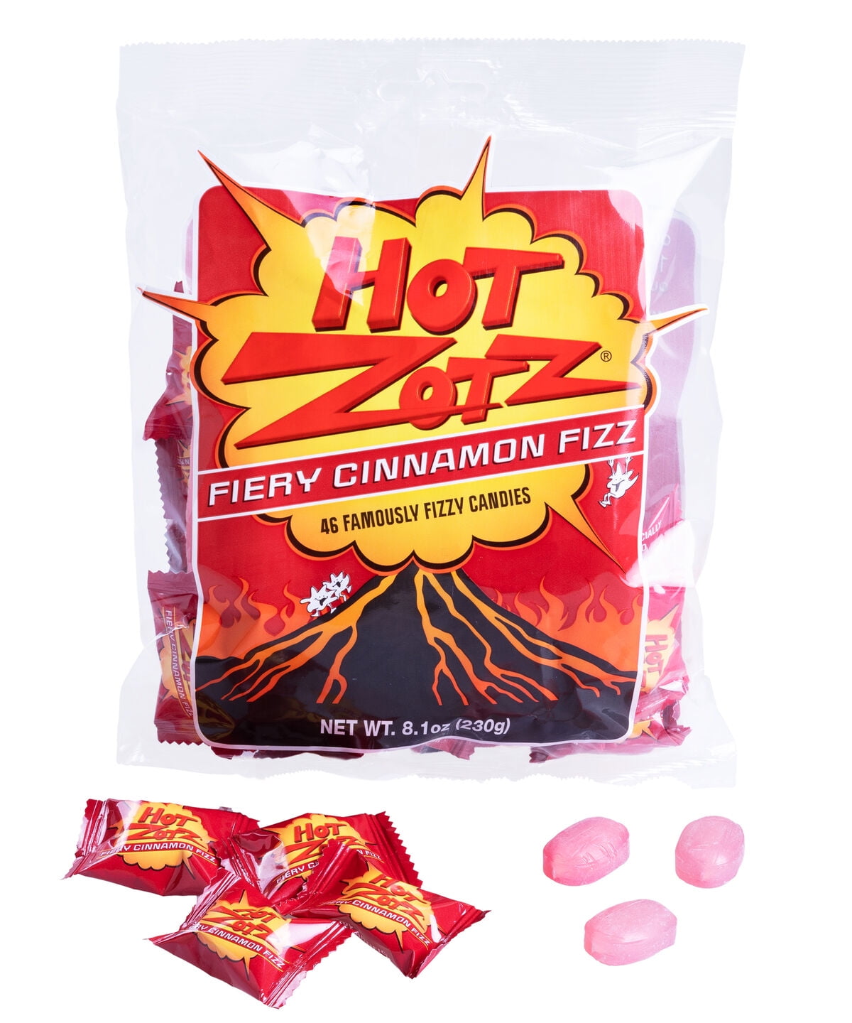 Hot Zotz Fiery Cinnamon Fizz Candy Spicy cinnamon candy with a secondact fizz.