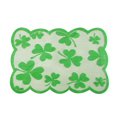 thumbnail image 1 of Irish Day Shamrock Table Flag St. Patrick‘s Day Decorated With Placemat, 1 of 3