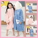 thumbnail image 1 of Cinnamoroll Anime Kuromi Spring Autumn Sanrios Children's Night-Robe Kawaii Girls Coral Fleece Nightgown Dressing Cute Homewear, 1 of 5