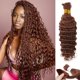 thumbnail image 1 of Cabello trenzado humano LOLLY HAIR 12A #30 Castaño castaño 18 pulgadas, 1 of 6