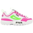 thumbnail image 4 of Fila Espadrilles Disruptor II pour Femmes (8, Blanc/rose Krokmou/vert Gecko), 4 of 7