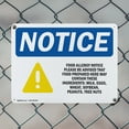 thumbnail image 5 of (2 Pack) Food Allergy Notice Please Be OSHA Notice Sign 18 Inch X 12 Inch Indoor / Outdoor Rust-Free Aluminum Metal Signs for Workplace, Workshop, and Construction Site, Made in the USA, 5 of 8