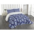 thumbnail image 3 of Ambesonne Octopus Quilted Bedspread Set 3 Pcs, Cartoon Style Wildlife, King Size, Multicolor, 3 of 5