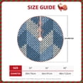 thumbnail image 2 of Sikiie Cozy Knitted Blue Chevron Christmas Tree Skirt, Christmas Tree Decorations, Christmas Decor, Tree Mat Decoration(30-48IN)-48", 2 of 6